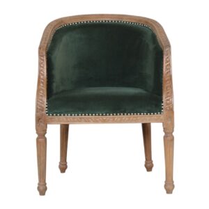 Occasional Emerald Velvet Chair