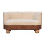 Small Sofa in Boucle Cream Buffalo
