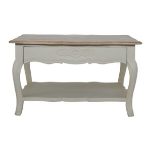 amberly carved coffee table