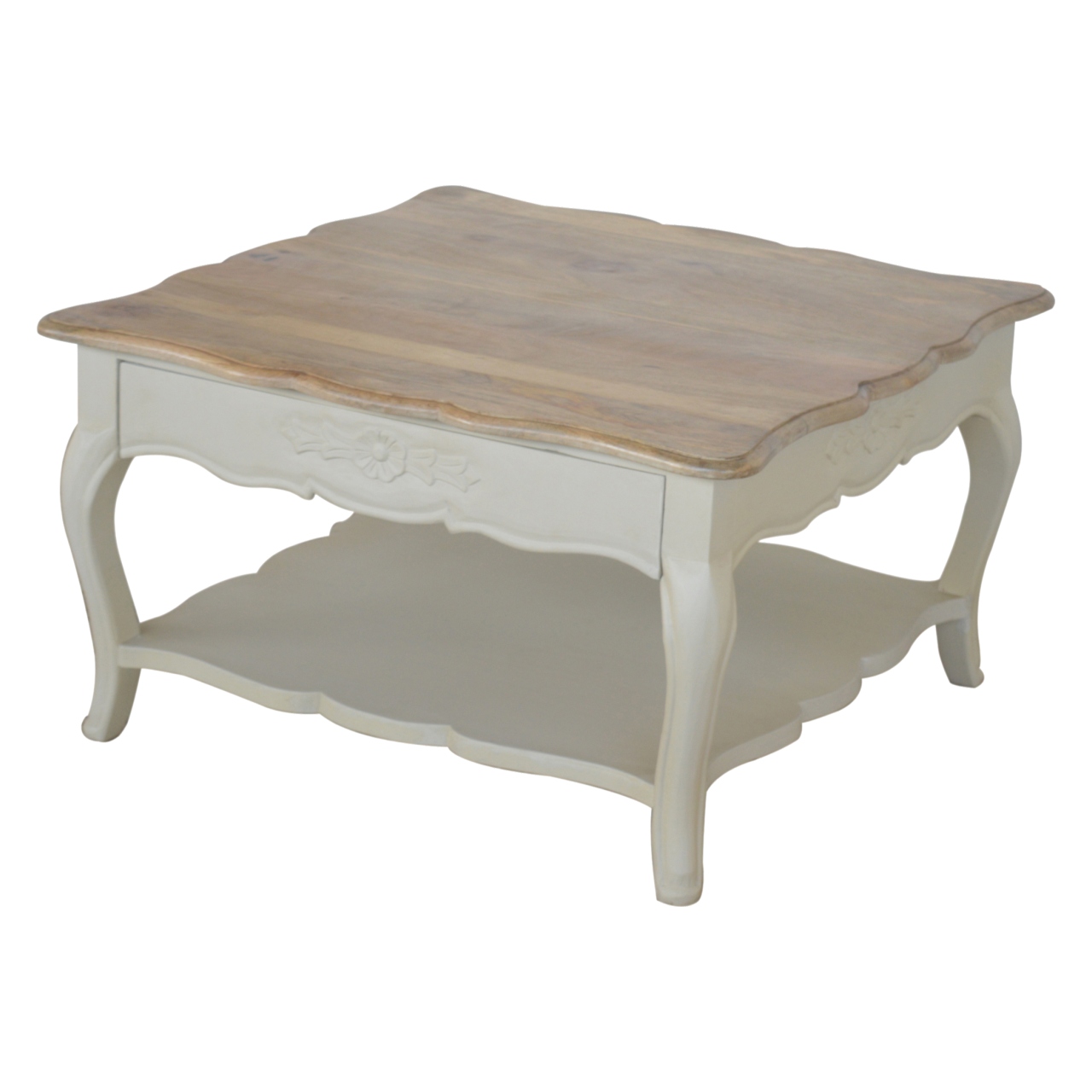 amberly carved coffee table