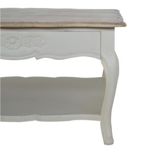 amberly carved coffee table