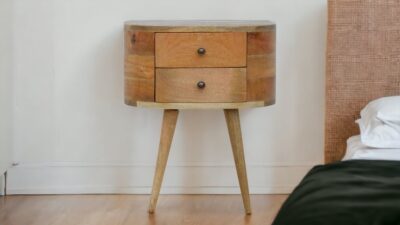 round bedside table