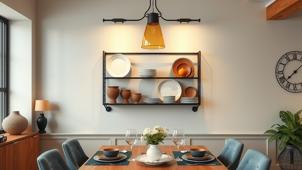 Wall Mounted Plate Rack For Elegant Display