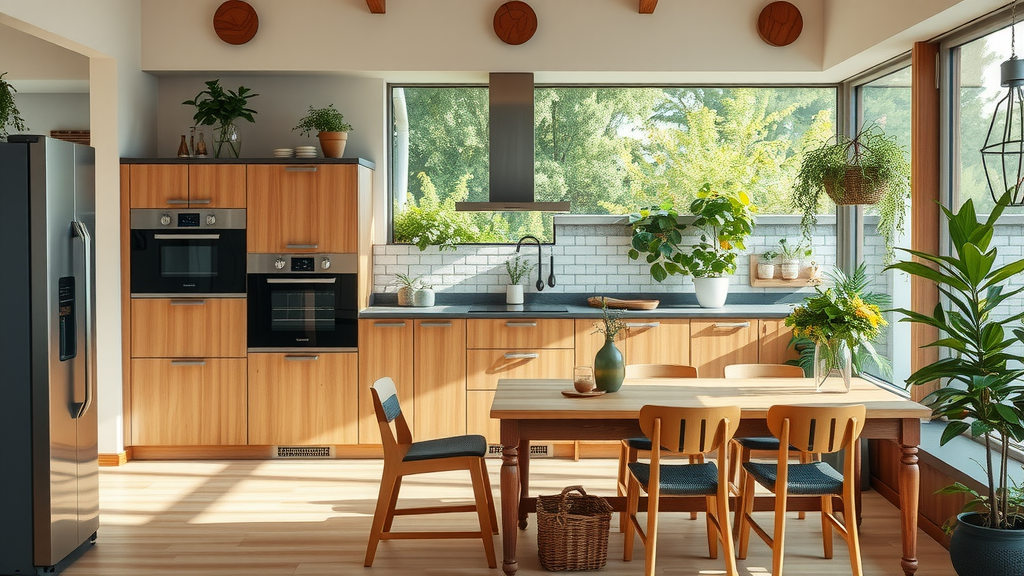 Sustainable Wooden Kitchen Furniture Enhances Your Home