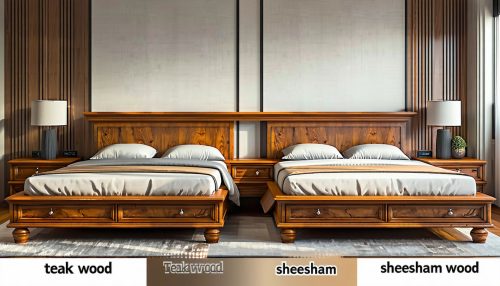 teak wood vs sheesham wood for beds