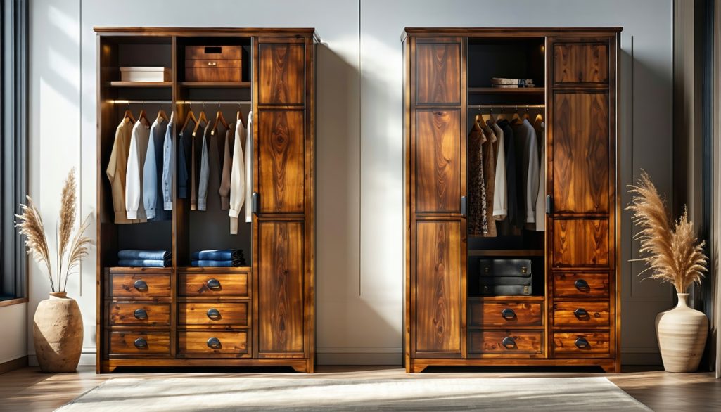 teak wood vs sheesham wood for wardrobes