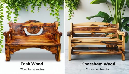 teak wood vs sheesham wood for benches