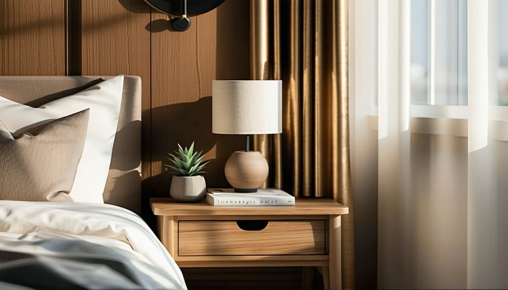 bedside tables and drawers