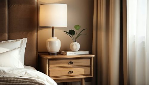 bedside cabinet with drawers