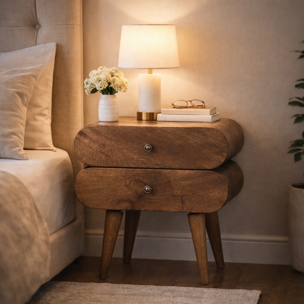 Slimline 2-Drawer Bedside