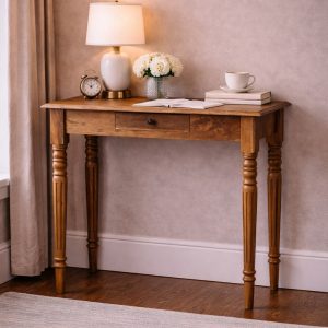 Oakish Turned Leg Writing Desk