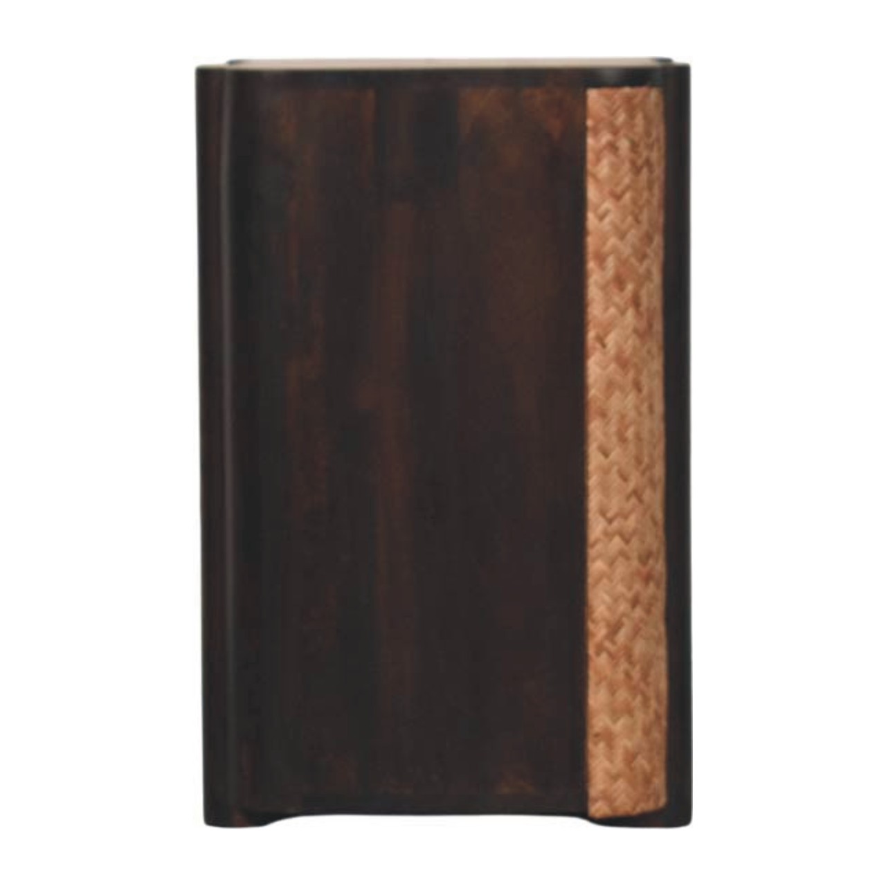 rattan curve edge nightstand