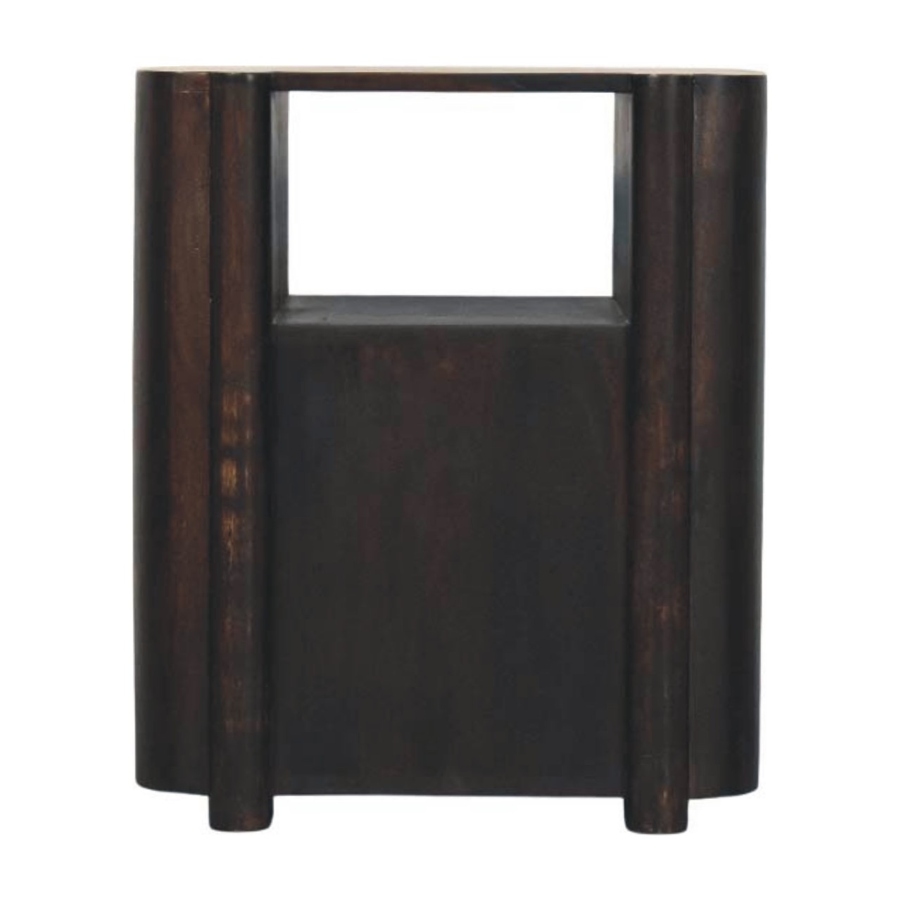 rattan curve edge nightstand