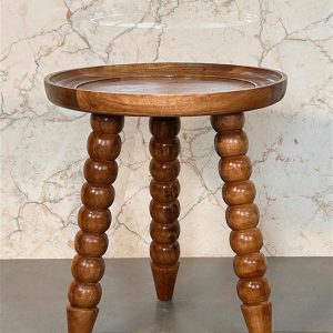 spindle tray side table
